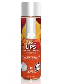 Лубрикант на водной основе с ароматом персика JO Flavored Peachy Lips - 120 мл. - System JO - купить с доставкой в Нефтекамске