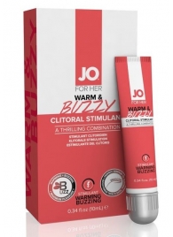 Клиторальный крем JO WARM   BUZZY CLITORAL GEL - 10 мл. - System JO - купить с доставкой в Нефтекамске