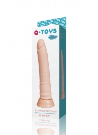 Телесный фаллоимитатор A-toys с присоской - 22 см. - A-toys купить с доставкой в интернет-магазине Orgasmix в Нефтекамске Телесный фаллоимитатор A-toys с присоской - 22 см. - A-toys