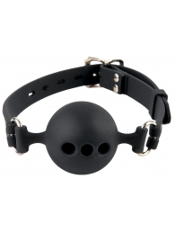 Силиконовый кляп-шар с отверстиями для дыхания Silicone Breathable Ball Gag Small - Pipedream - купить с доставкой в Нефтекамске