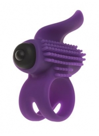 Эрекционное кольцо с подхватом мошонки и стимуляцией клитора Bullet Lastic Ring - Adrien Lastic - в Нефтекамске купить с доставкой