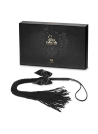 Чёрная плётка Lilly Whip Bijoux - Bijoux Indiscrets - купить с доставкой в Нефтекамске