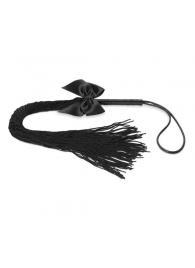 Чёрная плётка Lilly Whip Bijoux - Bijoux Indiscrets - купить с доставкой в Нефтекамске
