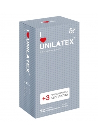 Презервативы с точками Unilatex Dotted - 12 шт. + 3 шт. в подарок - Unilatex - купить с доставкой в Нефтекамске