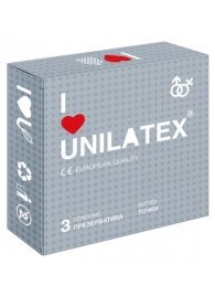 Презервативы с точками Unilatex Dotted - 3 шт. - Unilatex - купить с доставкой в Нефтекамске