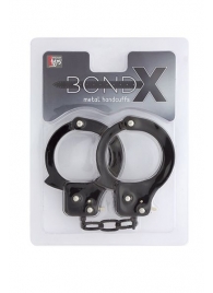 Чёрные наручники из листового металла BONDX METAL CUFFS BLACK - Dream Toys - купить с доставкой в Нефтекамске