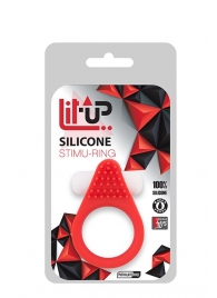 Красное эрекционное кольцо LIT-UP SILICONE STIMU RING 1 RED - Dream Toys - в Нефтекамске купить с доставкой