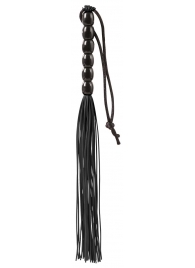 Чёрная мини-плеть из резины Rubber Mini Whip - 22 см. - Blush Novelties - купить с доставкой в Нефтекамске