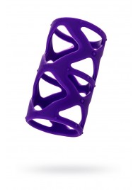 Фиолетовая насадка-сетка на пенис - 7,5 см. - A-toys - в Нефтекамске купить с доставкой