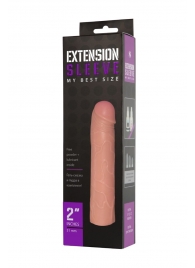 Насадка-удлинитель Extension sleeve телесного цвета - 18,5 см. - Sitabella - в Нефтекамске купить с доставкой