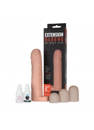 Насадка-удлинитель Extension sleeve с подхватом мошонки - 19 см. - Sitabella - в Нефтекамске купить с доставкой