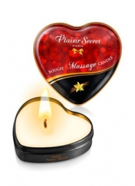 Массажная свеча с ароматом ванили Bougie Massage Candle - 35 мл. - Plaisir Secret - купить с доставкой в Нефтекамске