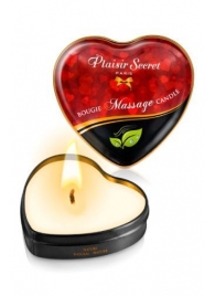 Массажная свеча с нейтральным ароматом Bougie Massage Candle - 35 мл. - Plaisir Secret - купить с доставкой в Нефтекамске