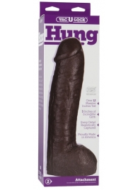 Большая насадка для трусиков Vac-U-Lock Realistic Hung - 31,7 см. - Doc Johnson - купить с доставкой в Нефтекамске