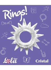 Прозрачное эрекционное кольцо Rings Cristal - Lola Games - в Нефтекамске купить с доставкой