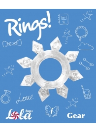 Прозрачное эрекционное кольцо Rings Gear - Lola Games - в Нефтекамске купить с доставкой