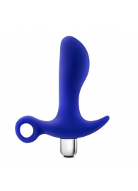 Синий стимулятор простаты с ручкой-кольцом Performance Prostimulator 02 - Blush Novelties - в Нефтекамске купить с доставкой