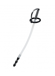 Силиконовый уретральный плаг со сменными фиксирующими кольцами Metal - ToyFa - купить с доставкой в Нефтекамске