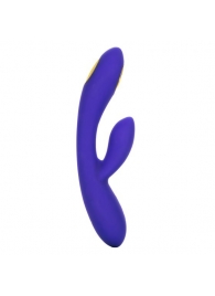 Фиолетовый вибратор с функцией электростимуляции Intimate E-Stimulator Dual Wand - 21,5 см. - California Exotic Novelties - купить с доставкой в Нефтекамске