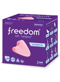 Женские гигиенические тампоны без веревочки FREEDOM normal - 3 шт. - Freedom - купить с доставкой в Нефтекамске