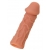 Телесная реалистичная насадка KOKOS Extreme Sleeve 05 с дополнительной стимуляцией - 12,7 см. - KOKOS - в Нефтекамске купить с доставкой