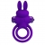 Фиолетовое эрекционное кольцо с вибростимуляцией клитора Vibrant Penis Ring III - Baile - в Нефтекамске купить с доставкой