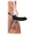 Чёрный полый страпон 7  Silicone Hollow Strap-On - 18 см. - Pipedream - купить с доставкой в Нефтекамске