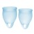 Набор голубых менструальных чаш Feel confident Menstrual Cup - Satisfyer - купить с доставкой в Нефтекамске