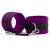 Фиолетово-черные наручники My rules на сцепке - БДСМ Арсенал - купить с доставкой в Нефтекамске