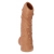 Телесная насадка с пупырышками и открытой головкой Nude Sleeve L - 14 см. - KOKOS - в Нефтекамске купить с доставкой