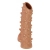 Телесная насадка с шипами и открытой головкой Nude Sleeve L - 14 см. - KOKOS - в Нефтекамске купить с доставкой