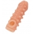 Телесная закрытая насадка с шариками Cock Sleeve Size S - 13,8 см. - KOKOS - в Нефтекамске купить с доставкой