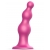 Розовая насадка Strap-On-Me Dildo Plug Beads size S - Strap-on-me - купить с доставкой в Нефтекамске
