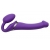 Фиолетовый безремневой вибрострапон Vibrating Bendable Strap-On - size L - Strap-on-me - купить с доставкой в Нефтекамске