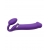Фиолетовый безремневой вибрострапон Silicone Bendable Strap-On - size XL - Strap-on-me - купить с доставкой в Нефтекамске