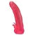 Розовая насадка для страпона с клиторальными лепестками - 18,5 см. - LOVETOY (А-Полимер) - купить с доставкой в Нефтекамске