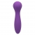 Фиолетовый вибромассажер Stella Liquid Silicone “O” Wand - 17,75 см. - California Exotic Novelties