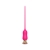 Розовый тонкий стимулятор Nipple Vibrator - 23 см. - I-MOON - купить с доставкой в Нефтекамске