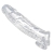 Прозрачная насадка для увеличения члена Realistic Clear Penis Enhancer and Ball Stretcher - 20,3 см. - XR Brands - в Нефтекамске купить с доставкой