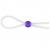 Прозрачное лассо с фиолетовой бусиной SILICONE COCK RING WITH BEAD LAVENDER - NMC - в Нефтекамске купить с доставкой