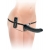 Черный страпон с вагинальной пробкой Deluxe Vibrating Penetrix Strap-On - 19 см. - Pipedream - купить с доставкой в Нефтекамске