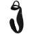 Черное эрекционное кольцо со стимуляцией промежности и анальной пробкой Cock Ring with RC Prostate Plug - Orion - в Нефтекамске купить с доставкой