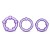 Набор из 3 фиолетовых эрекционных колец Stay Hard Beaded Cockrings - Blush Novelties - в Нефтекамске купить с доставкой