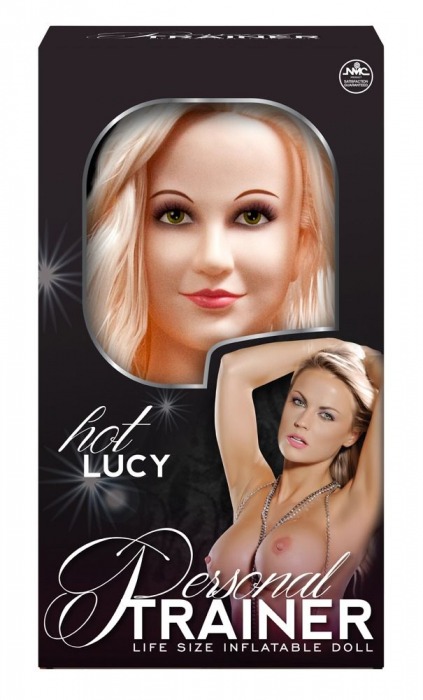 Надувная кукла с вибрацией и 2 любовными отверстиями Hot Lucy Lifesize Love Doll - NMC - в Нефтекамске купить с доставкой