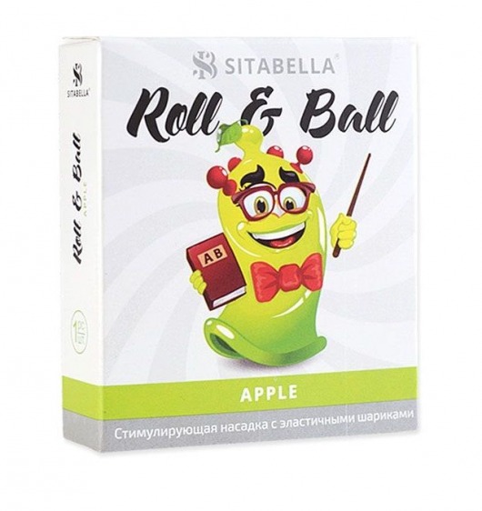 Стимулирующий презерватив-насадка Roll   Ball Apple - Sitabella - купить с доставкой в Нефтекамске