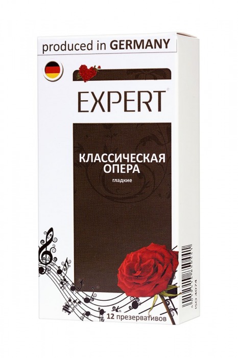 Гладкие презервативы Expert  Классическая опера  - 12 шт. - Expert - купить с доставкой в Нефтекамске