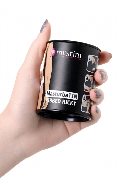 Компактный мастурбатор MasturbaTIN Ribbed Ricky - MyStim - в Нефтекамске купить с доставкой