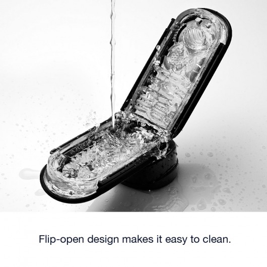 Черный мастурбатор Flip Zero - Tenga - в Нефтекамске купить с доставкой