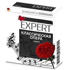 Гладкие презервативы Expert  Классическая опера  - 3 шт. - Expert - купить с доставкой в Нефтекамске