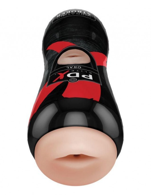 Мастурбатор-ротик Vibrating Oral Stroker - Pipedream - в Нефтекамске купить с доставкой